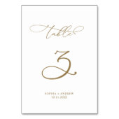 書エレガントモダン道の表結婚3 テーブルナンバー (裏面)