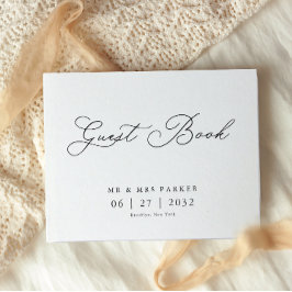 書エレガント伝統的字の結婚文字 ゲストブック