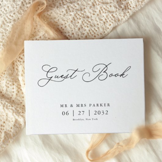書エレガント伝統的字の結婚文字 ゲストブック