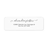 書エレガント字スクリプト住所 シール (正面)