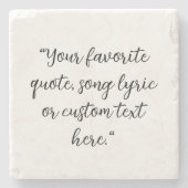 書エレガント字スクリプト引用文 ストーンコースター (正面)