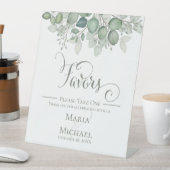 書エレガント字スクリプト結婚式の引き出物 台座サイン (インサイチュ)