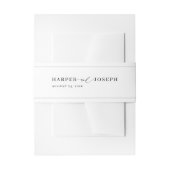 書エレガント字スクリプト結婚式招待状 招待状ベリーバンド (正面例)