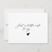 書エレガント字フォーマルベビー告知カード サンキューカード (正面)