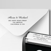 書エレガント字結婚差出人住所 セルフインキングスタンプ