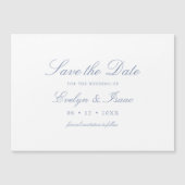 書エレガント式ウェディング日付磁石を保存 (正面)