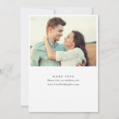 書エレガント式結婚式の日付を保存2 PHOTO セーブザデート (裏面)