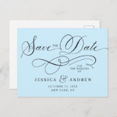 書エレガント式結婚式はがきを保存 ポストカード (正面/裏面)