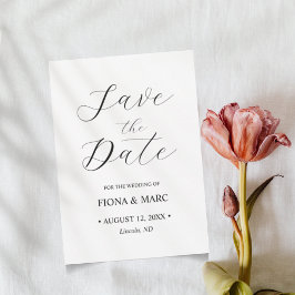 書エレガント式結婚式は日付カードを保存 セーブザデート