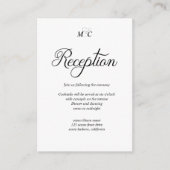 書エレガント披露宴⎢エンクロージャカード エンクロージャーカード (正面)