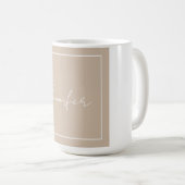 書エレガント書のシンプル名前 コーヒーマグカップ (正面右)