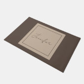 書エレガント書のシンプル名前 ドアマット (アングル)