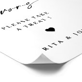 書エレガント書の結婚表記号 ポスター (角)