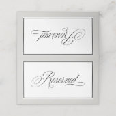 書エレガント書スクリプト予約テーブルシンボルや象徴 プレイスカード (外部開封)