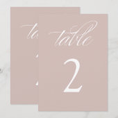 書エレガント書ピ結婚ンクの表番号 招待状 (正面/裏面)