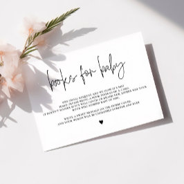 書エレガント書ベビー・赤ちゃんシャワー エンクロージャーカード