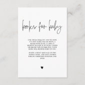 書エレガント書ベビー・赤ちゃんシャワー エンクロージャーカード (正面)