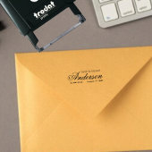 書エレガント書差出人住所 セルフインキングスタンプ