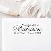 書エレガント書差出人住所 ラベル (インサイチュ)