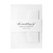 書エレガント書結婚のモダン数 招待状ベリーバンド (正面例)