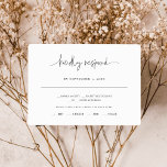 書エレガント書結婚の応答カードRSVP エンクロージャーカード<br><div class="desc">#zazzlemade</div>