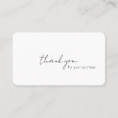 書エレガント書Scripご注文ありがとうございます 名刺 (正面)