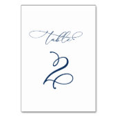 書エレガント表モダン2結婚の テーブルナンバー (正面)