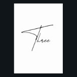 書エレガント表結婚3表番号 テーブルナンバー<br><div class="desc">このミニマエレガントリストトレンディーの表結婚番号は、白い背景に対して書シンプルき黒いレタリングを備えている。のテーマに結婚一致する。1~20のテーブル番号が利用可能で、黒とエレガント白のテーブル番号をチェックアウト私の店Wowwedsのコレクション。</div>