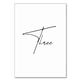 書エレガント表結婚3表番号 テーブルナンバー