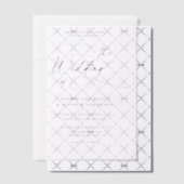 書エレガント跡が盛結婚り ベラム紙招待状 (オフセット (招待状))