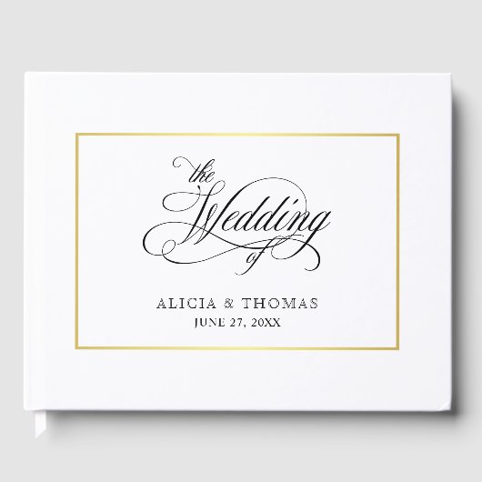 書エレガント跡が盛結婚んだ ゲストブック (正面)