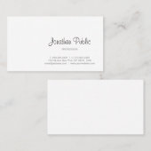 書エレガント跡のスクリプモダントプロフェッショナル 名刺 (正面/裏面)