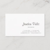 書エレガント跡のスクリプモダントプロフェッショナル 名刺 (正面)