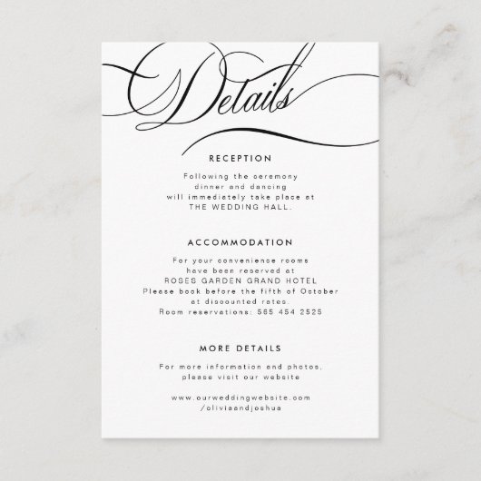 書エレガント跡のスクリプ結婚トの詳細 エンクロージャーカード