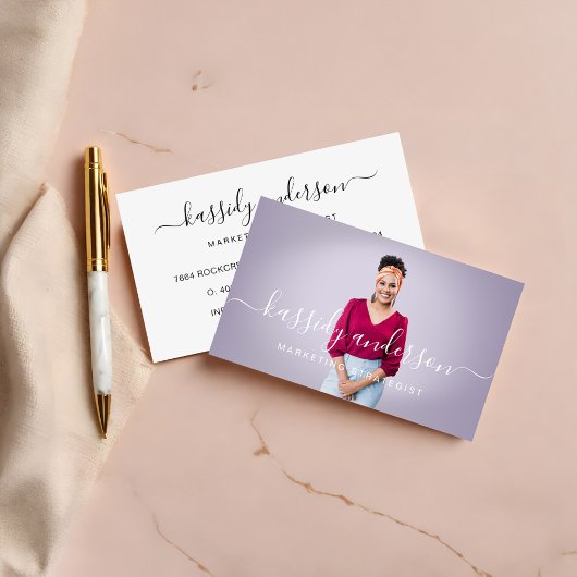 書エレガント跡のロゴビジネス写真 名刺