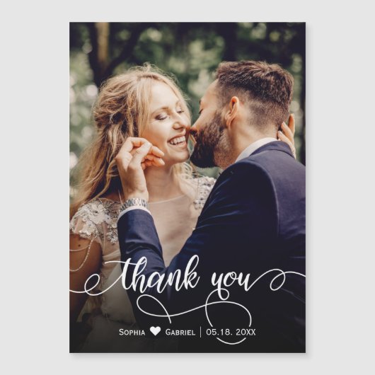 書エレガント跡の写結婚真ありがとう (正面)