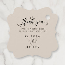 書エレガント跡の結婚台本 フェイバータグ