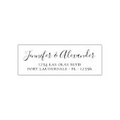 書エレガント跡の結婚差出人住所 セルフインキングスタンプ (デザイン)