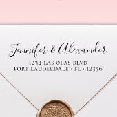 書エレガント跡の結婚差出人住所 セルフインキングスタンプ