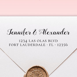 書エレガント跡の結婚差出人住所 セルフインキングスタンプ