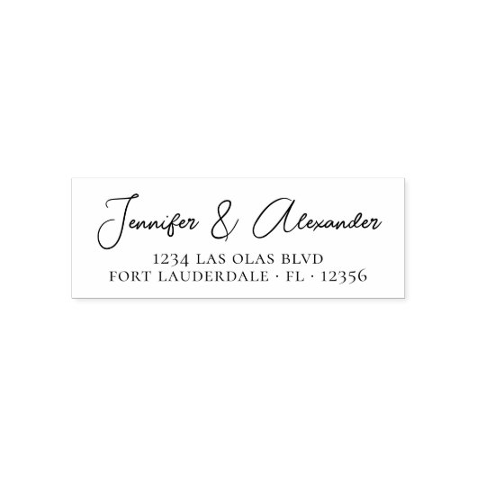 書エレガント跡の結婚差出人住所 セルフインキングスタンプ (デザイン)