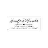 書エレガント跡の結婚差出人住所 セルフインキングスタンプ (デザイン)