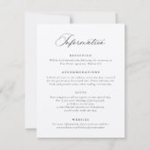 書エレガント跡の結婚情報 招待状 (正面)