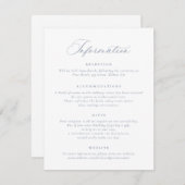 書エレガント跡の結婚情報 招待状 (正面/裏面)