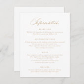 書エレガント跡の結婚情報 招待状 (正面/裏面)