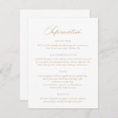 書エレガント跡の結婚情報 招待状 (正面/裏面)