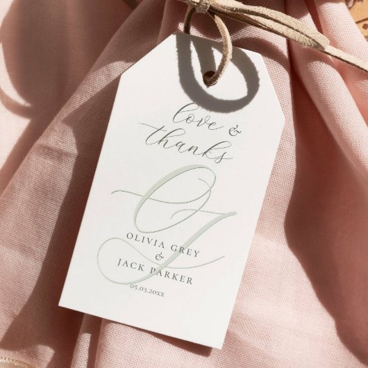 書エレガント跡の結婚文字 ギフトタグ