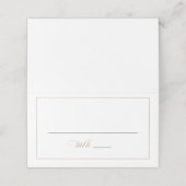 書エレガント跡の結婚表 プレイスカード (外部開封)