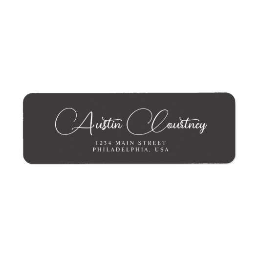 書エレガント跡アッシュ黒白 ラベル (正面)