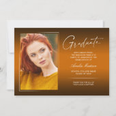 書エレガント跡インクスクリプモダントGrad写真 案内状 (正面)